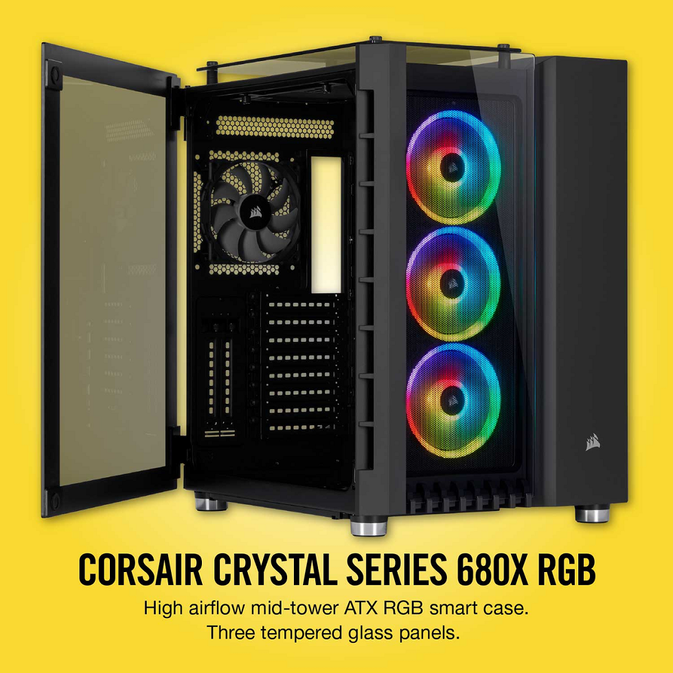 Case Corsair  680X RGB TG (Mid Tower/Màu Đen) giới thiệu